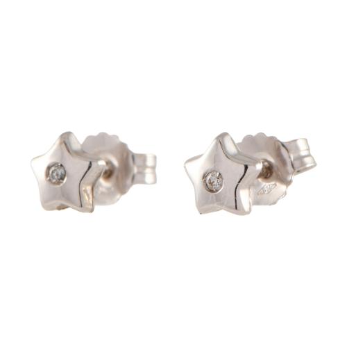 Pendientes en forma de estrella con diamantes.