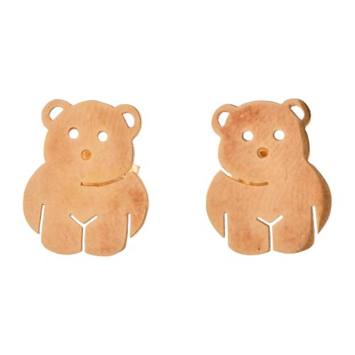 Pendientes en forma de oso.