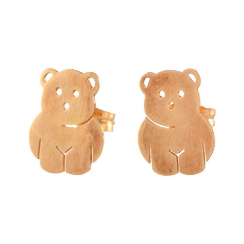 Pendientes en forma de oso.