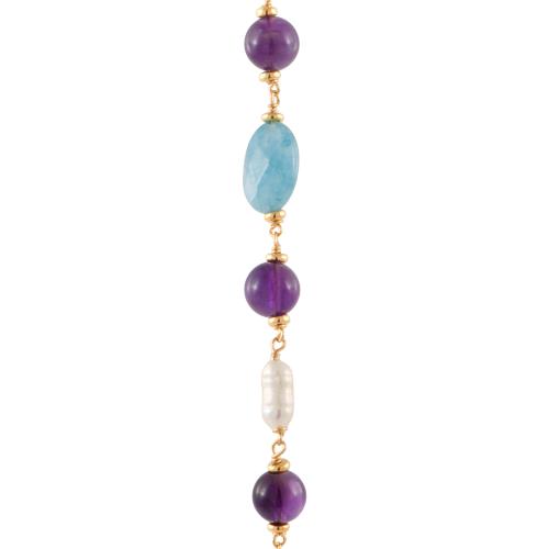 Pulsera con pedrería natural.