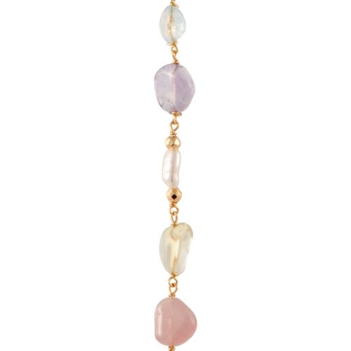 Pulsera con pedrería natural.
