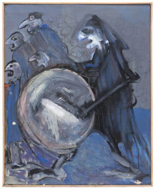JUAN JOSE VAQUERO (SIGLO XX.) "Tamborilero" 1984.