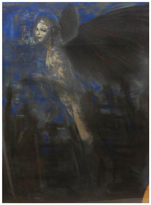 ERNESTO FONTECILLA (1938) "El aguarda". 1984