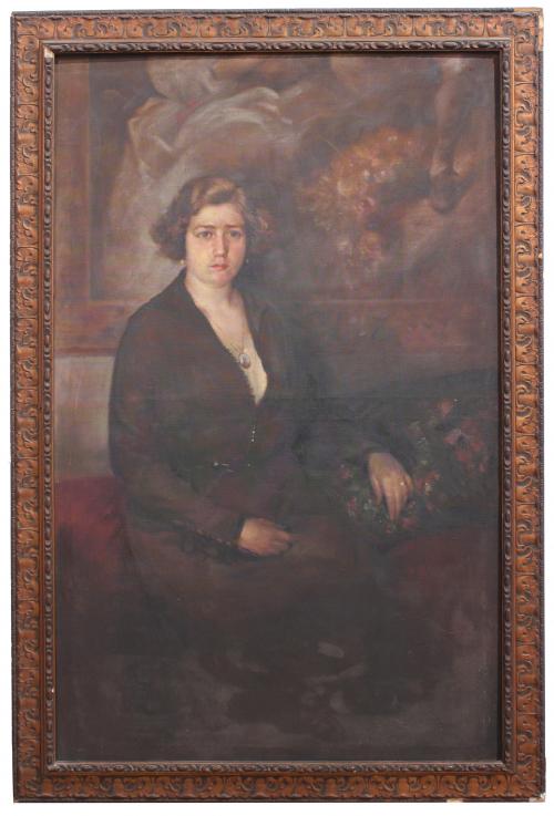 MANUEL BENEDITO VIVES (VALENCIA 1875 - 1963). "RETRATO FEMENINO", 1907.
