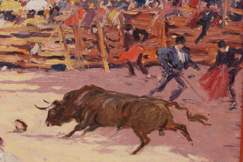 JOAQUIM TERRUELLA MATILLA (1891-1957). "BULLFIGHTING SCENE"