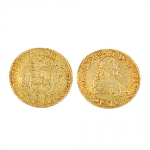 MONEDA ESPAÑOLA EN ORO DE FERNANDO VI