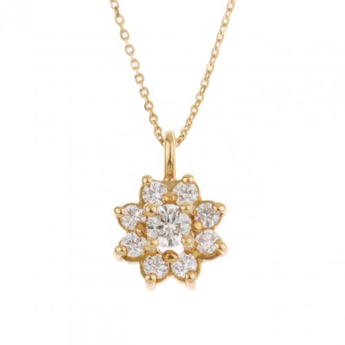 ROSETTE DIAMOND PENDANT