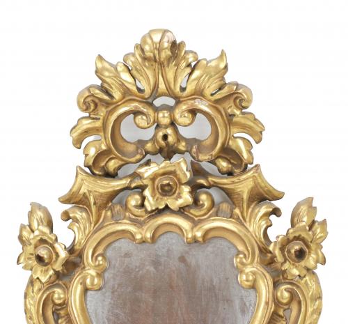 PAIR OF SMALL CORNUCOPIAS, MID C20th.